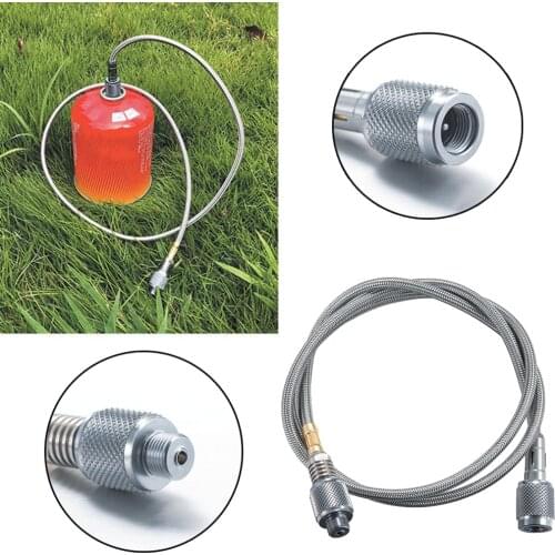 Camping Stove Hose Adapter Flat Gas Tank Cylinder Gas High Pressure Thread Tube Extension Line Gas Tank Connection Line