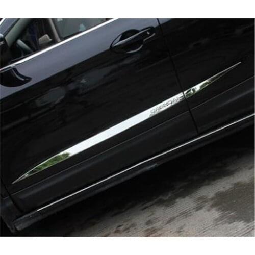 ACCESSORIES FIT FOR NISSAN QASHQAI J11 2016-2018CHROME DOOR SIDE LINE GARNISH BODY MOLDING COVER PROTECTOR TRIM