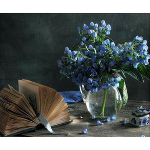 5d Diy Diamond Painting flower book paintings by number Europe decor Square round Full diamond Embroidery Kits RhinestoneZP-2233