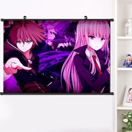 Anime Super Danganronpa 2 Kirigiri Kyouko Nanami ChiaKi Wall Scroll Poster Manga Wall Hanging Poster Home Decoration 40*60cm