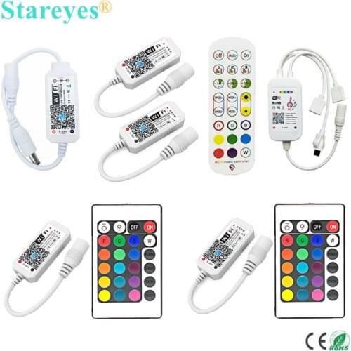 Magic Home WiFi Wireless Remote Controller Dimmer DC5V 12V 24V Single color RGB RGBW Remote Alex Tuya Control For LED Strip