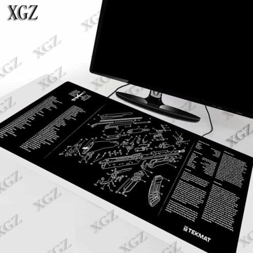 XGZ Gun Parts Cool Large Game Mouse Pad Mat Laptop Gaming pad Gamer Lock Edge Fashion Office Desk Computer
