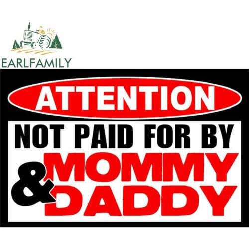 EARLFAMILY 13cm x 8.4cm For Sign Repair Car Stickers Trunk Decal Graffiti Funny Vinyl Material Scratch-Proof Windows Decoration