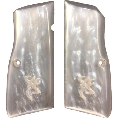 Belgium Browning Hp 14'lü Browning Logo Custom Casting Pearl Grips Mod60
