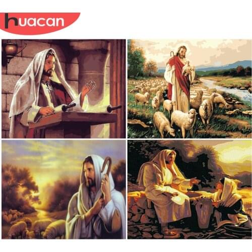 HUACAN Painting By Number Man Religion Drawing On Canvas HandPainted Art Gift DIY Pictures By Number Figure Home Decor Kits