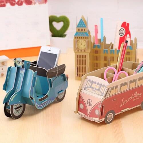Kawaii Multifunction DIY Pen Holder Pens Stand Pencil Holders for Desk Large New Office Accessories Supplies Stationery