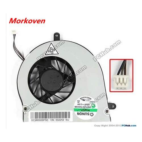 Laptop CPU cooling cooler FAN for Acer Aspire 7750 7750G 7750Z 7735 7335 fan MF60120V1-C200-G99 AS7750Z 7560 7560G DC280009PF0