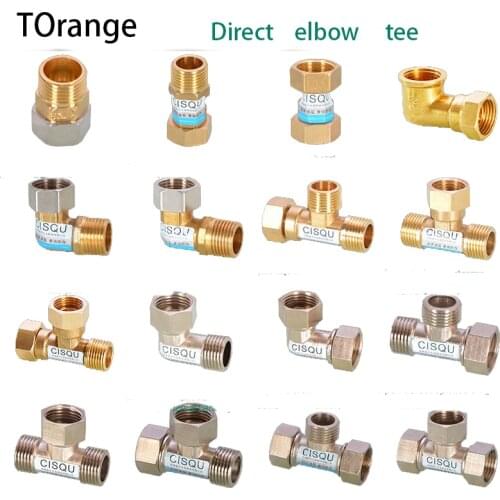 1/2IN copper joints, inside and outside ribbons, live elbow, three-way heating, natural gas, solar water heating pipe fittings