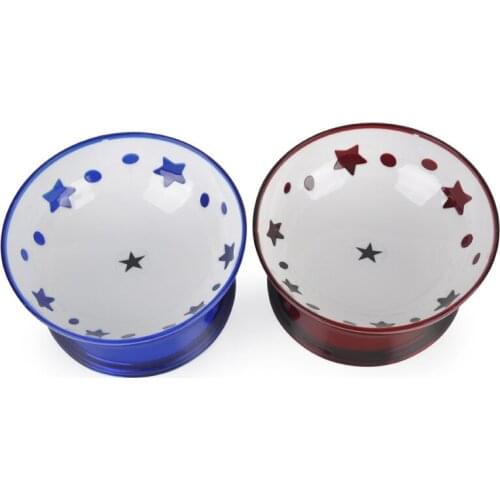 Pet Feeding Bowl,Tilt To Protect The Cervical Spine Pet Bowl, Cat And Dog Bowl, Short-nosed Dog Drinking Bowl