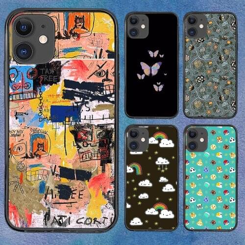 Retro Butterfly Fashion Phone Case For iphone 12 11 6 Mini Pro XS Max X XR 7 8 Plus Soft TPU Cover 12Pro 11Pro 12Mini