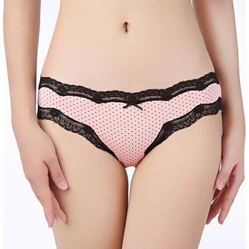 2021 Summer New BowKnot Ruffled Seamless Panties Sexy Lace Womens Underwear Low-Rise Hip Lift Breathable Briefs Female Lingerie