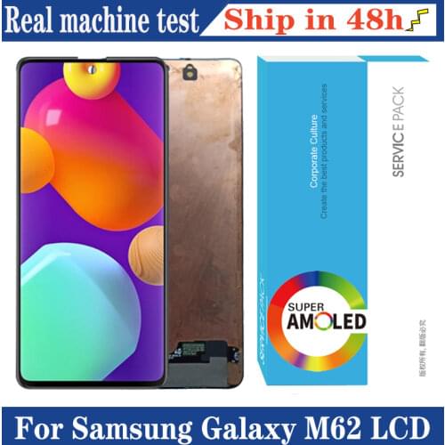 6.7'' Original AMOLED Display for Samsung Galaxy M62 Full LCD Touch Screen Repair Parts