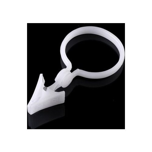 High temperature resistance plastic curtain rod rings with clip