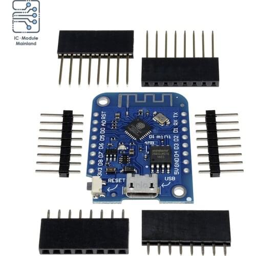 Wemos D1 Mini V3.0.0 WIFI Internet of Things Development Board Based ESP8266 CH340 CH340G 4MB For Arduino Nodemcu V2 MicroPython