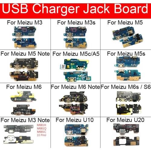 Usb Charging Charger Jack Port Board For Meizu Meilan M3 M3s M5s M5c M5 M6 Note M6s S6 A5 U10 U20 Usb Charger Connector Board