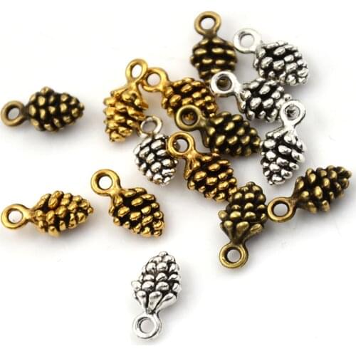 10pcs Charms Pinecone Pineal Fruit Antique Bronze Pendants DIY Necklace Crafts Making Findings Tibetan Jewelry