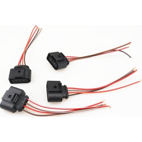 AZQFZ Ignition Coil Connector Harness Plug For VW Golf MK5 MK6 Passat Touran Rabbit Polo Tiguan A4 A6 Seat Leon 1J0 973 724