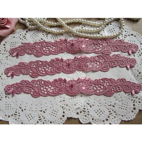 Size-10*2.5cm(20pcs/lot) Sewing Floral Flower Motif Venise Lace Applique , Embroidery Lace patch