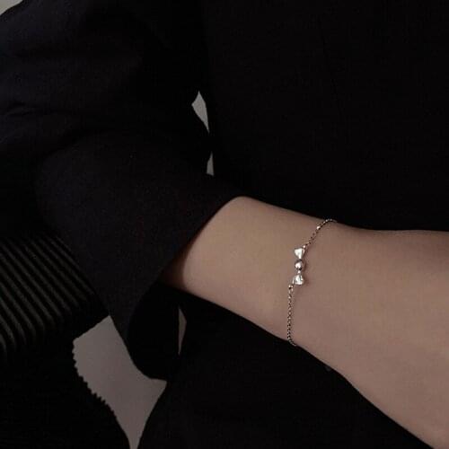 Adjustable Bracelet Cute Bow Candy For Women Korean Fashion New Trendy Hot Sale Femme Charm Chain Jewelry Holiday Gift BOYULIGE