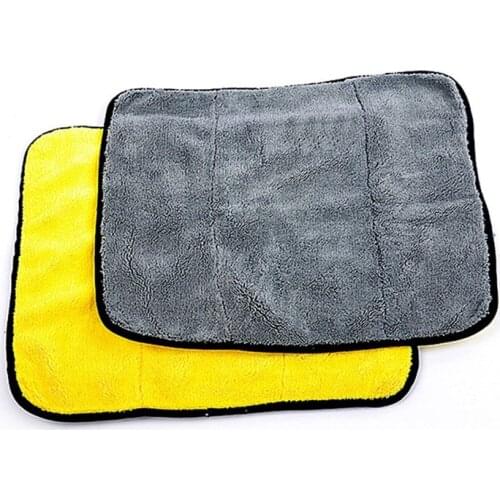 Car Wash Microfiber Towel Cloth Coral Velvet Glass Detailing Auto Window Cleaning Wipe Water Absorption Accessories For cars