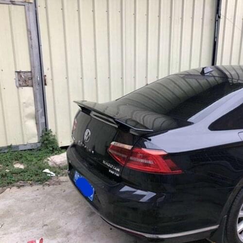 SHCHCG For Volkswagen Passat B7 2013-2018 ABS Plastic Unpainted Primer Color Rear Spoiler Rear Trunk Lip Wing Car Accessories
