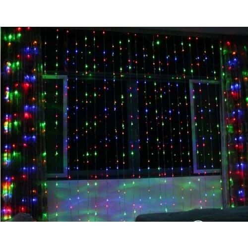 LED digital light outdoor garden decoration window storefront layout 3M*3M LED holiday lantern digital light waterfall lights