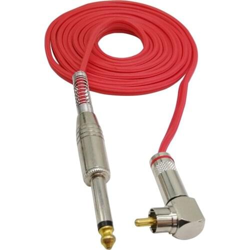 Three Colors Soft Silicone Right Angle Hook Wire Tattoo Clip Wire Motor Hook RCA Wire Connector Tattoo Tools Tattoo Power Supply