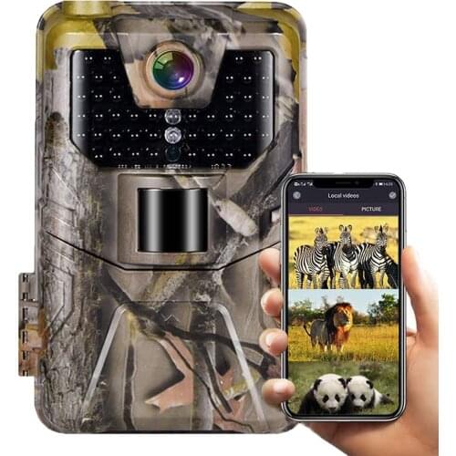 Wifi APP Bluetooth Control Trail Camera Live Show Wildlife Hunting Cameras WIFI900 24MP 1296P Night Vision Photo Traps Cam
