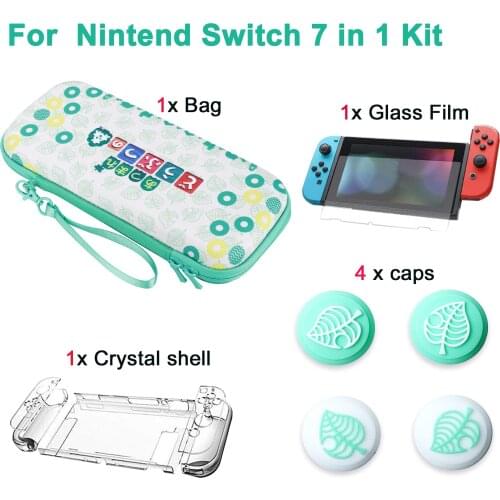7 in 1Protective Storage Bag For Nintend Switch Hard Case Console Carrying Portable Travel Bag Game shockproof Accessories