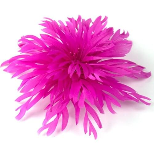 Bridal Hair Headdress Accessory Rose Red Feathers Headpiece With Flower 1Piece Wedding / Corsage Headpiece / Special Occasion