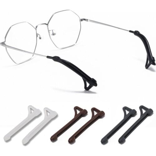200pcs DT015 New Anti Slip Glasses Tips Accessories Optical Frame Temples Eyeglasses Silicone Temple tip Hook