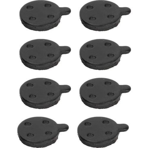 4 Pairs Electric Scooter Brake Disc Pad Red Copper Semi Metal Brake Disc Rotor Pad Replacement Parts for Electric Scooter