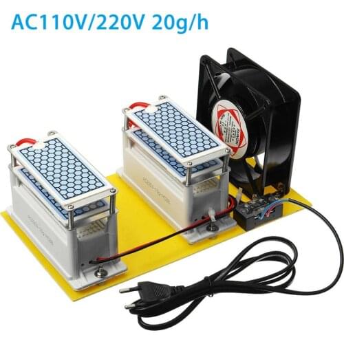 AC 110V/220V 20g/h Ozone Generator Double Integrated Long Life For Home Air Water Purifier Module