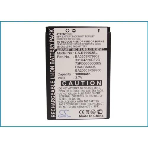 Cameron Sino 1000mAh battery for Creative Jukbeox Zen NX Nomad Nomad Jukebox Zen Xtra Nomad MuVo2