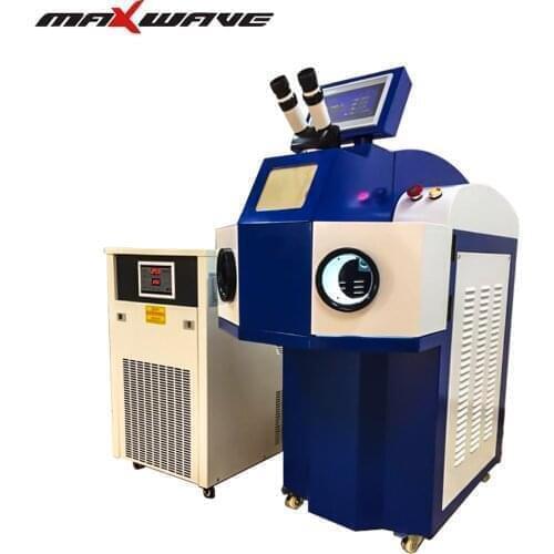 Made in China High Quality Stand Type 200W Blue Jewelry YAG laser Repairing Spot Welding Machine with Outer Water Chiller