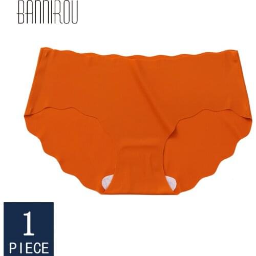 BANNIROU Seamless Briefs For Woman Panties Female Underwear 2021 New Thin Soft Comfortable Panties Lady New Sale Summer 1 Piece