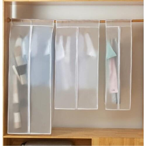 PEVA Clothes Dust Cover Fabric Case suit cover for Home Household Hanging-type Coat Suit Protect Storage Bag Wardrobe hanger