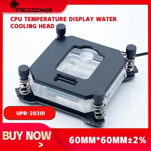 FREEZEMOD UPR-2020I, For INTEL CPU Water Blocks,Water Cooling Block 2020 LCD Temperature Display VA Screen RGB Light Black Color