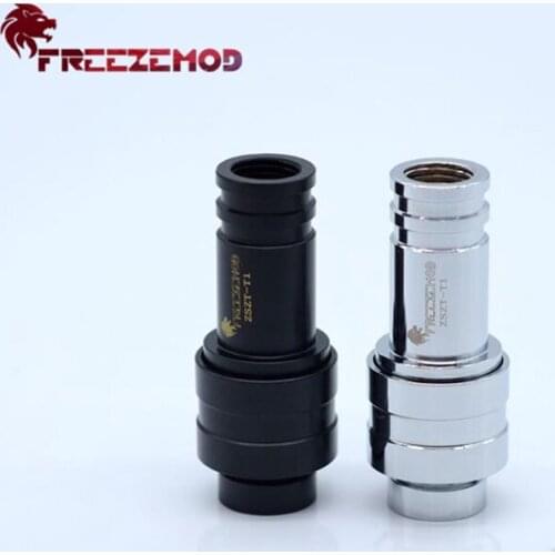 FREEZEMOD ZSZT-T1 Computer Pc Water Cooler Fitting Stop Adapter Copper Fitting Double Female Two-Side Shut Off Water. ZSZT-T1