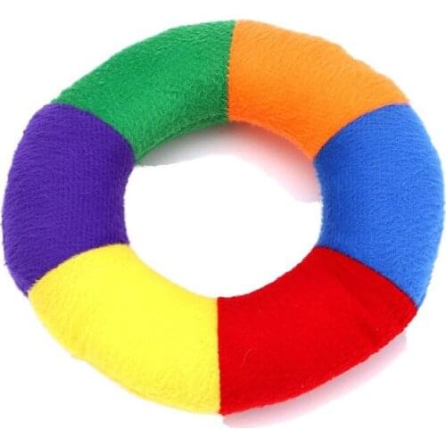 Pet toys colorful ring plush vocal toys cats and dogs toys pet supplies,Q313