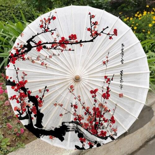 84/100cm Plum Blossom Classic Oil Paper Umbrella Rainproof Pure Traditional Hanfu Photography Parasol Paraguas Wedding Cosplay