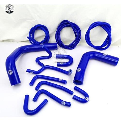 Silicone Radiator Hose Kit + Vacuum Hose Kit For Toyota Pickup 3.0L V6 91 1990-1995 13PCS RED/BLUE/BLACK