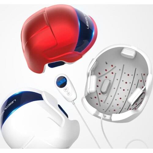 Lescolton Laser Therapy Hair Growth Helmet Infrared Restore Hair Loss Thickness Cap Treat Thin Hair Instrument for Men Women