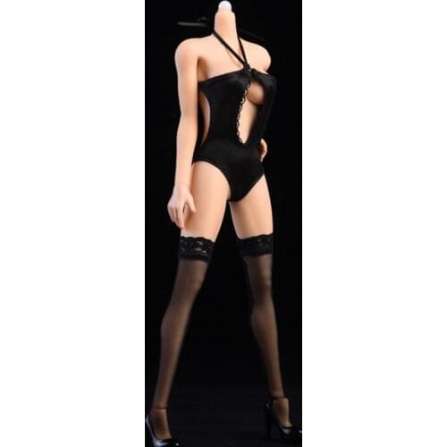 1/6 Scale Female Girl Sexy Stockings Clothing Women Sexy One-piece Bikini Clothes for 12' Action Figure Body Doll Toy