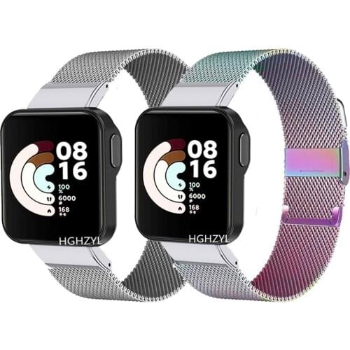 Metal Bracelet For Xiaomi Watch Lite Strap Stainless Steel Watchband For Xiaomi Mi Watch Lite Metal Strap Replacement Wrist Band
