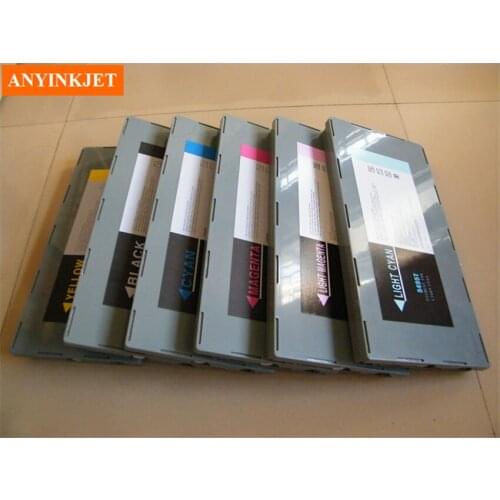 Refillable cartridge with chip with cartridge resetter for Stylus pro 10000 (6 cartridges +1 cartridge resetter)