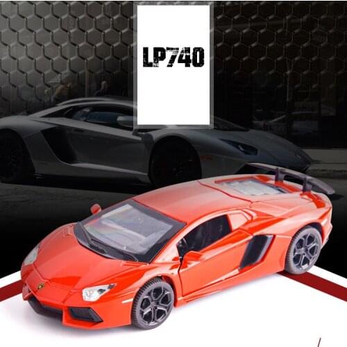 New 1:32 LP740 Alloy Sports Car Model Diecast Sound Super Racing Lifting Tail Hot Car Wheel For Children Gifts Free Shipping