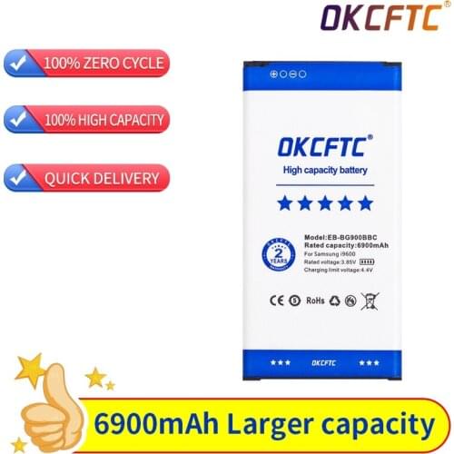 OKCFTC Original Replacement Battery EB-BG900BBE For Galaxy S5 G900M G9008V G900S G900F 9006V 9006W 9008W EB-BG900BBC /BBU