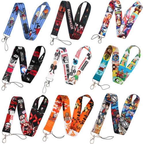 Patchfan classic movie Breaking Bad keychain lanyard webbing neck strap fabric id badge holders necklace accessory A2755