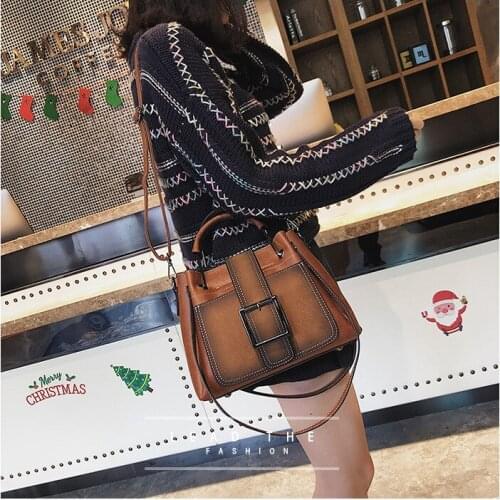 Leisure Handbag Large Capacity Womens Shoulder Bag 2020 New Leather Handbag Luxury Cross Bag Solid Color Fashion Versatile